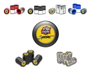 Tires Valve Caps Motorcycle Racing Style